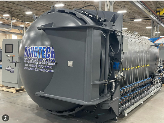 Autoclave industrial composto de alta pressão para comprimento efetivo de 1 a 15 m