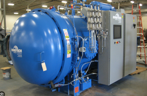 Q345R Autoclave de cura composta com tanque SS304 316 para fibra de carbono
