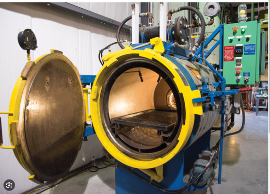 Autoclave composto de alto desempenho a altas temperaturas 50 Hz 3 fases para fibra de carbono