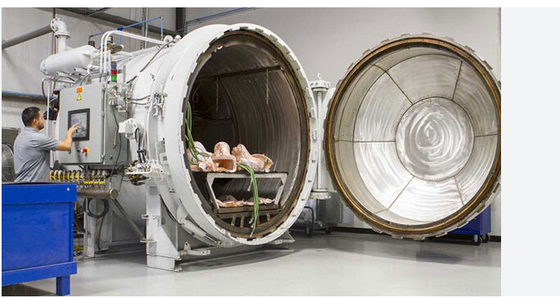 Autoclave de fibra de carbono de alta pressão com material do tanque SS316 para operação eficiente