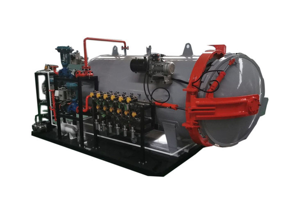 Forno de autoclave industrial composto para fibra de carbono com controlo por computador de PED totalmente automático