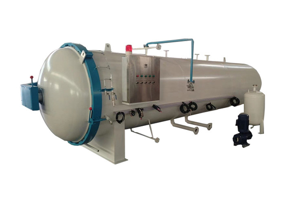 Q345R Instalação de tratamento de madeira PLC Controle automático de trilhos Trava-choques Equipamento de preservação de madeira
