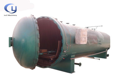 Instalação profissional de tratamento de madeira em autoclave com duplo bloqueio de segurança