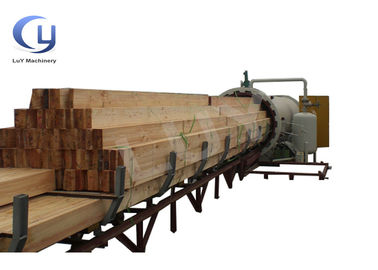 Planta de instalação de tratamento de creosoto de tratamento térmico 1,0 - 1,4 Mpa Comprimento de 1m a 60m