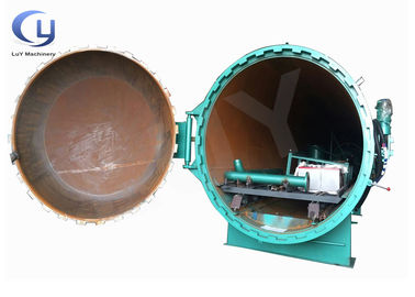 Instalação de tratamento de pólo de pressão de controlo automatizado Autoclave madeira Tipo horizontal