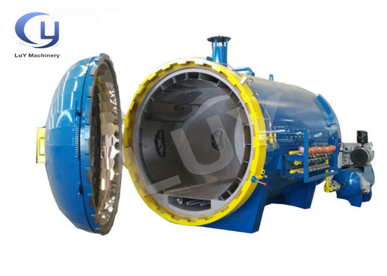 Autoclave de cura de fibras de vidro de material autocomposto