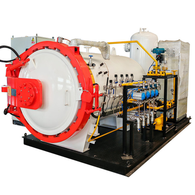 Venda a retalho de peças para automóveis de solidificação Autoclave industrial de fibra de carbono com material de fibra de arbão