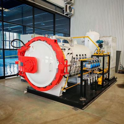 Protótipos de Laboratório de Quadros de Bicicleta em Fibra de Carbono Autoclave com Recipiente de Pressão e Componentes do Núcleo do Motor