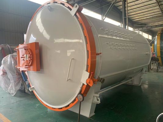 Autoclave de fibra de carbono com certificado ASME para componentes compostos de acessórios de navios, moldagem por cura e componentes do núcleo do motor