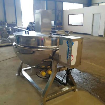 30KW chaleira Jacketed de aço inoxidável elétrica 36 - 72r/Min Mixing Speed 0.8Mpa