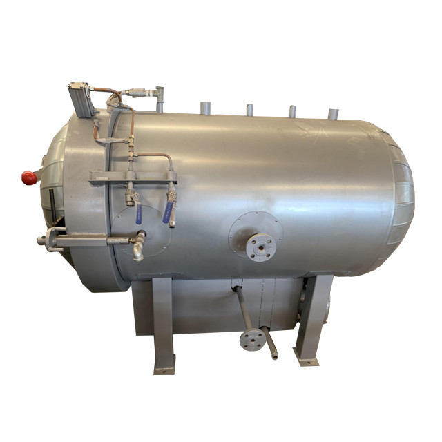 Pressão de liberação automática no interior do tanque de borracha de rolos de canister de vulcanização autoclave com componentes-chave do motor
