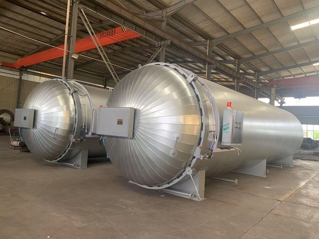 Sistema de bloqueio de segurança de autoclave de campo desportivo Controle de vácuo independente Produção Autoclave composto com núcleo do motor