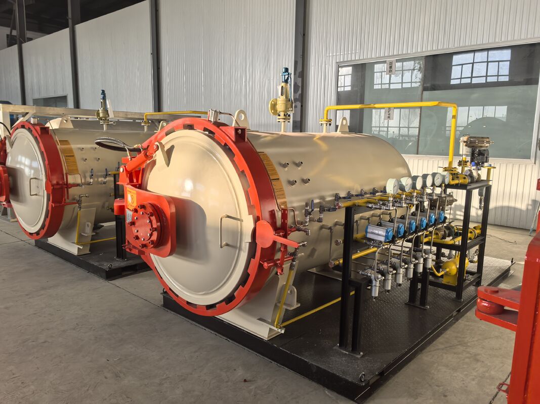 Indústria Eletrónica Área Hidráulica Porta Aberta Autoclaves de fibra de vidro para a produção de produtos compostos