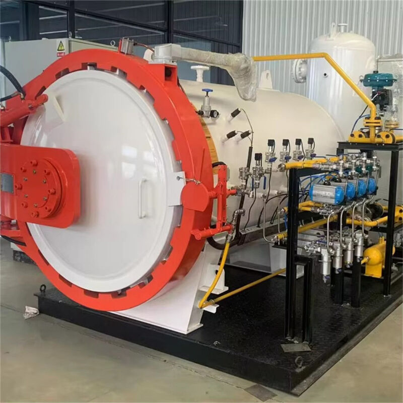 Autoclave industrial aprovado pela ISO 9001 NADCAP usado em componentes de defesa Composto confiável anti-fadiga de alta pressão