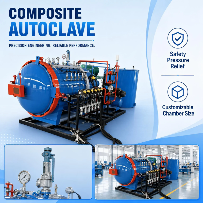 Motor de autoclave industrial com certificado CE de alta potência 10Kw-700Kw Multi-voltagem 380V/410V/220V Controle de pressão de temperatura preciso