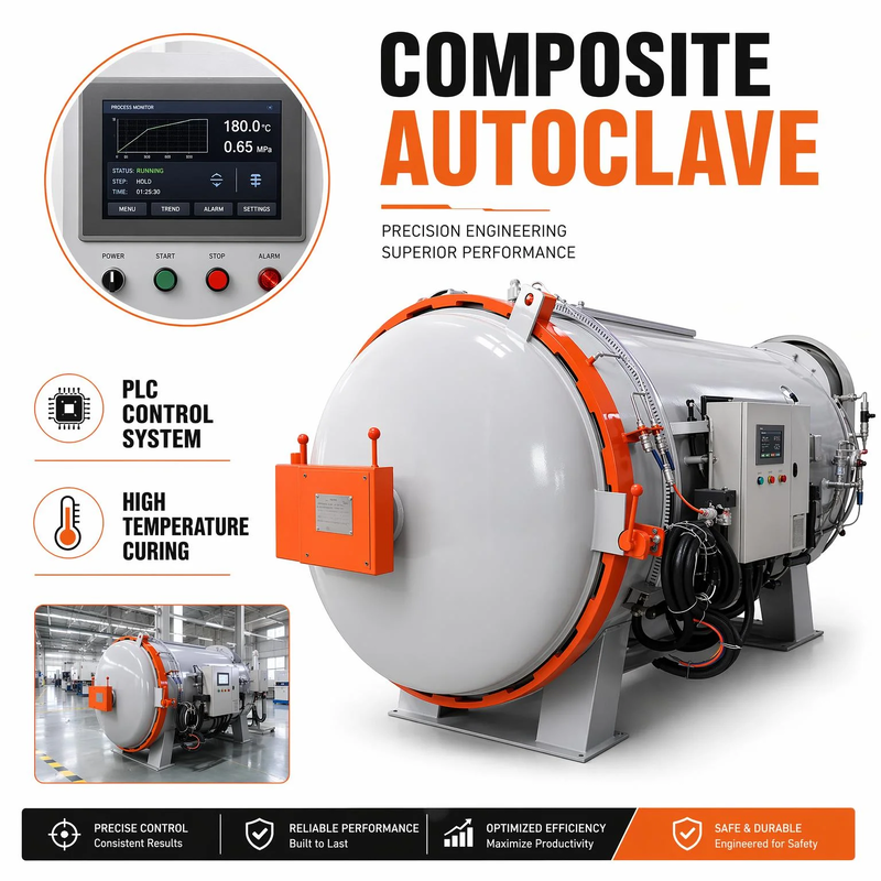 CE ISO certificou aço inoxidável 2.0x6.0m 170 pressão estável borracha vulcanizando autoclave controle PLC para rolo de mangueira de borracha