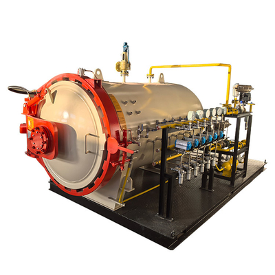 Sistema de bloqueio de segurança de autoclave de campo desportivo Controle de vácuo independente Produção Autoclave composto com núcleo do motor