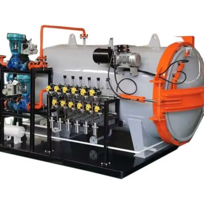 Venda a retalho Porta hidráulica horizontal de alta qualidade Abertura Segurança estrutural Confiabilidade Aço carbono Tanque de pressão Motor