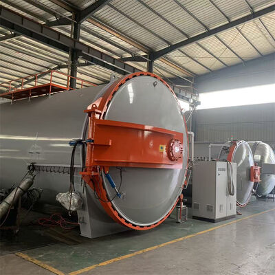 Autoclave industrial com certificação CE utilizado na fabricação aeroespacial