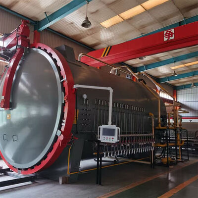 Autoclave horizontal homologada pelo CE para artigos desportivos Material formador de aquecimento rápido Baixo consumo de energia Industrial