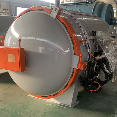 Autoclave de prensagem a quente padrão de segurança aplicado em componente aeroespacial fazendo o corpo espessado ajuste estável de pressão