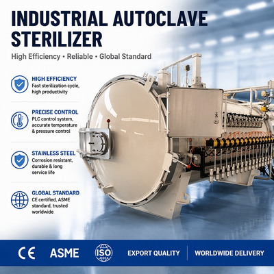 Autoclave Composto para Cura de Fibra de Carbono Autoclave de Pré-impregnado para Energia Eólica Processamento de Laminados de Materiais Compósitos
